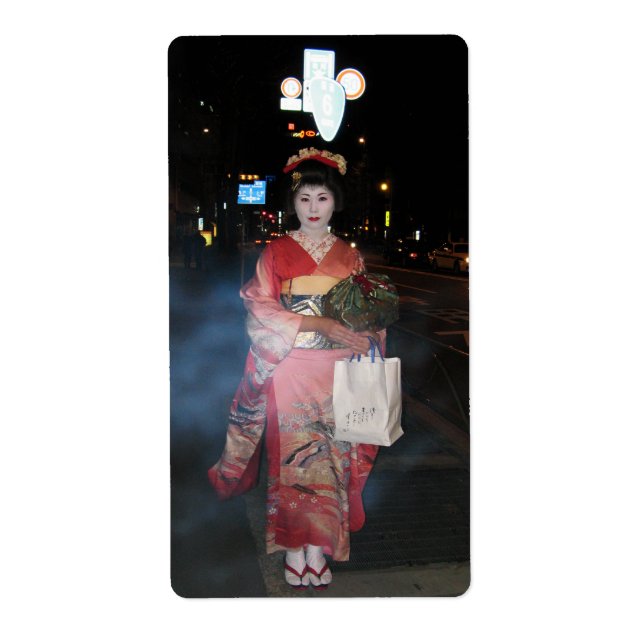 Etiqueta Asakusa Geisha Neo Tokyo (Frente)
