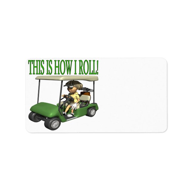 Etiqueta Así es como hago rodar (Frente)