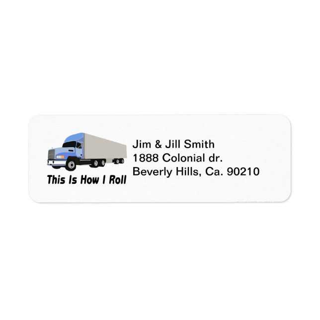 Etiqueta Así Es Como Monto Semi Truck (Frente)