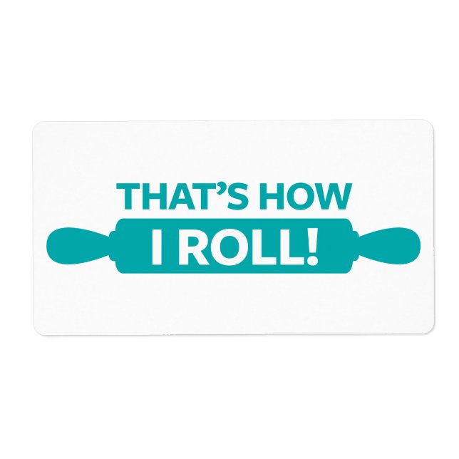 Etiqueta Así es como rollo (Frente)