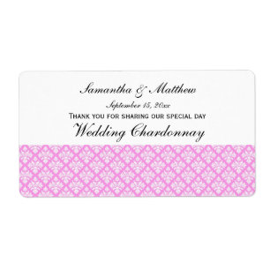 Etiqueta Aspecto de cosecha rosada y blanco Damasco #3 Etiq