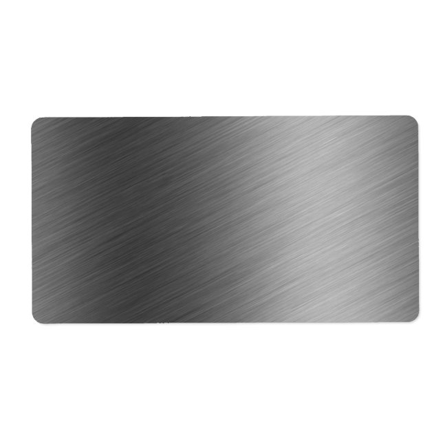 Etiqueta Aspecto Metalizado de aluminio cepillado (Frente)