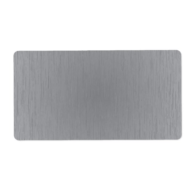 Etiqueta Aspecto Metalizado plateado (Frente)