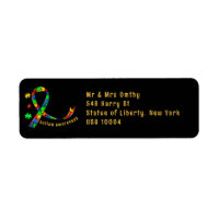 asperger de la pieza del rompecabezas de la cinta 