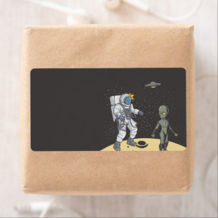 Etiqueta Astronauta y extranjera