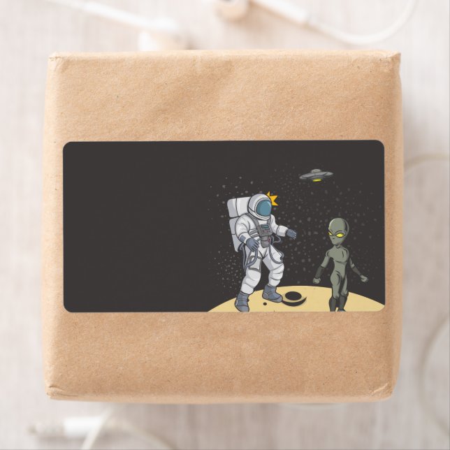 Etiqueta Astronauta y extranjera (In situ)