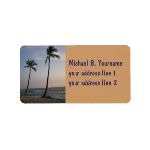 Etiqueta Atardecer Con Vientos Comerciales