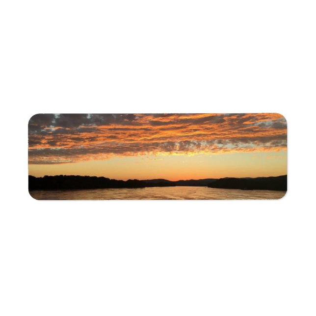 Etiqueta Atardecer en el río (Frente)