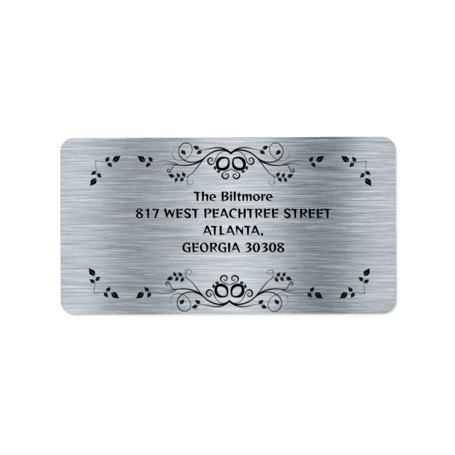 Etiqueta Atrapado plateado (Frente)