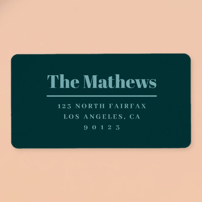 Etiqueta Audaz dirección de retorno retro-moderna Dark Gree (Subido por el creador)