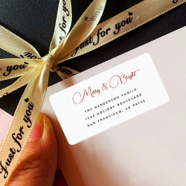 Etiqueta Audaz dirección de retorno simple y brillante de m