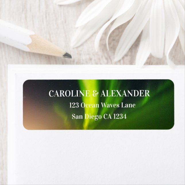 Etiqueta Aurora Borealis Nocturna (In situ)