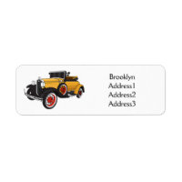 Auto amarillo clásico 1931