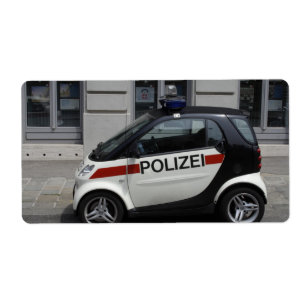 Etiqueta Auto de Smart Polizei
