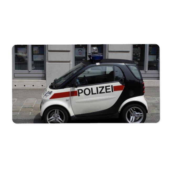 Etiqueta Auto de Smart Polizei (Frente)