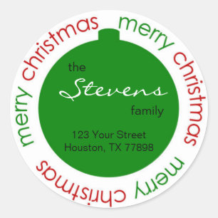 Etiqueta autoadhesiva del remite del ornamento del