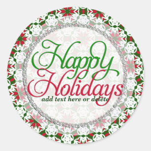 Etiqueta autoadhesiva roja del regalo de la cinta