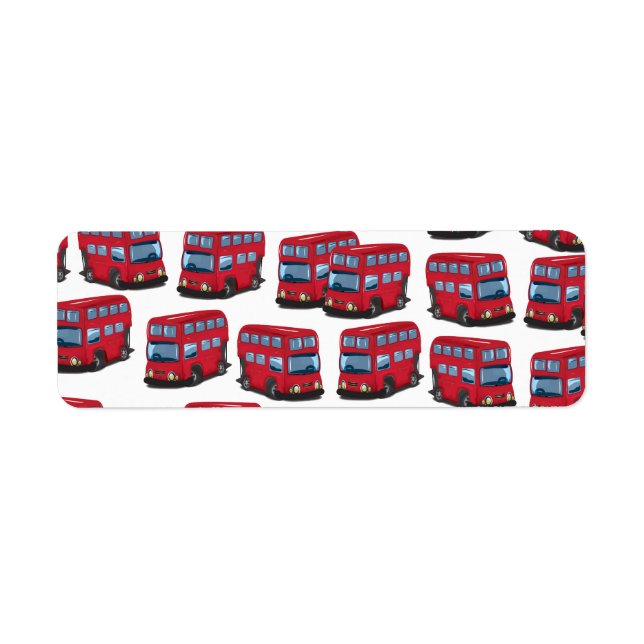 Etiqueta Autobús de Londres (Frente)