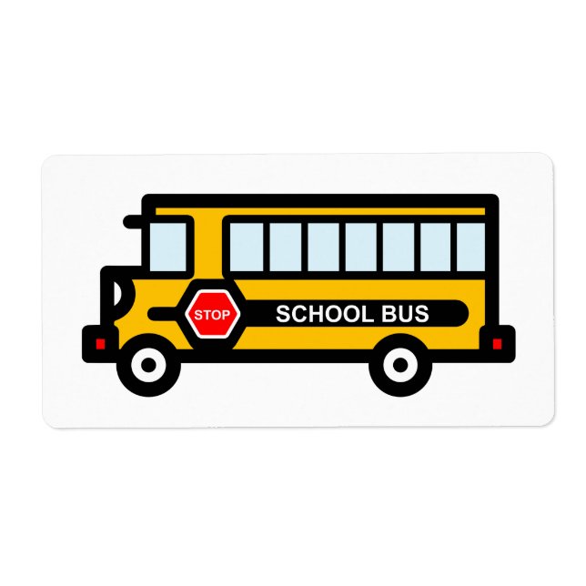 Etiqueta Autobús escolar (Frente)