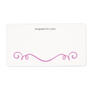 Etiqueta Autografiado por la placa de autor