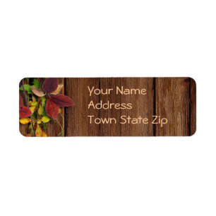 Etiqueta Autumn address labels