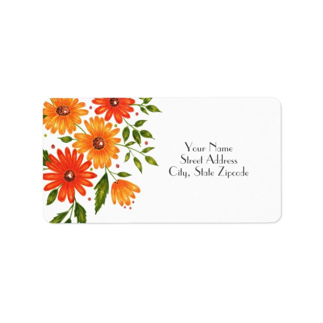 Etiqueta Autumn Bouquet (Frente)