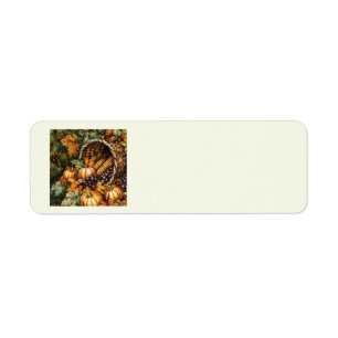 Etiqueta Autumn Cornucopia Address Labels