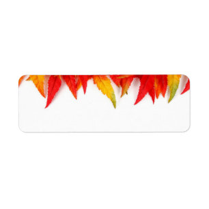 Etiqueta Autumn Leaves Label