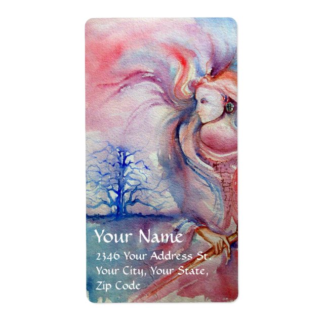 Etiqueta AVALON / Mágica y misterio,Fantasía azul rosada (Frente)