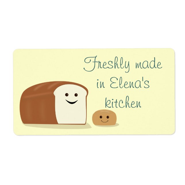 Etiqueta Avery de pan fresco (Frente)