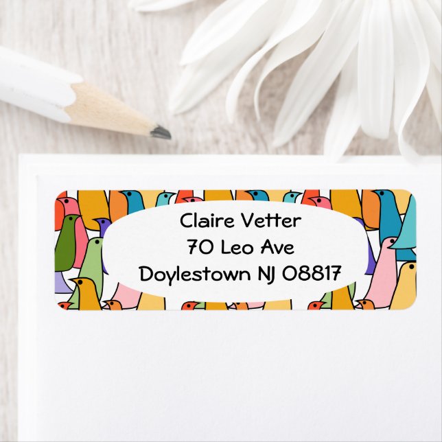 Etiqueta Aves coloridas (In situ)