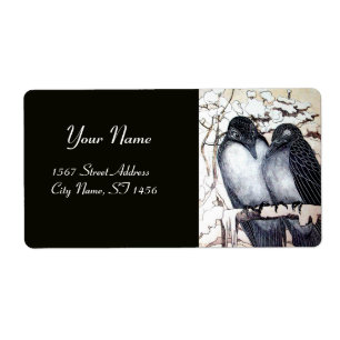 ETIQUETA AVES DE AMOR DE INVIERNO