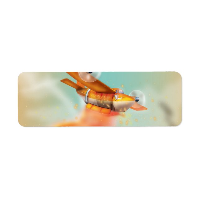 Etiqueta Avión contra incendios Ariel (Frente)