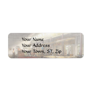 Etiqueta Avión - En la fábrica de aviones de 1918