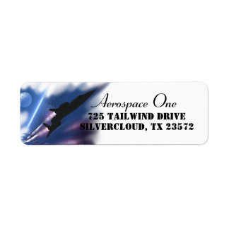 Etiqueta Avión Shockwave SR-71