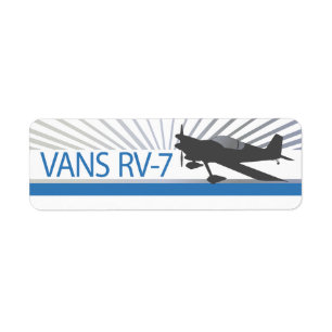 Etiqueta Avión Vans RV-7
