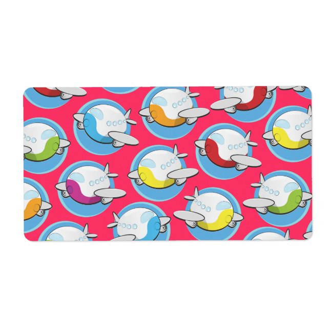 Etiqueta Aviones de juguetes (Frente)