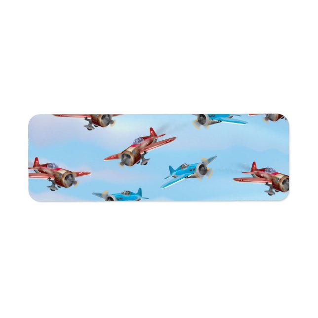 Etiqueta Aviones de juguetes (Frente)