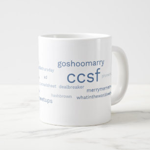 Etiqueta azul CCSF de 20 onzas. Taza