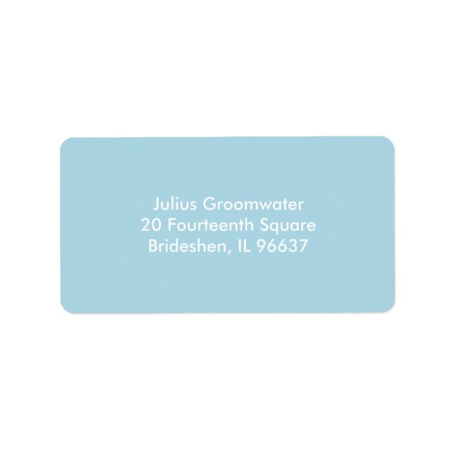 Etiqueta Azul claro (Frente)