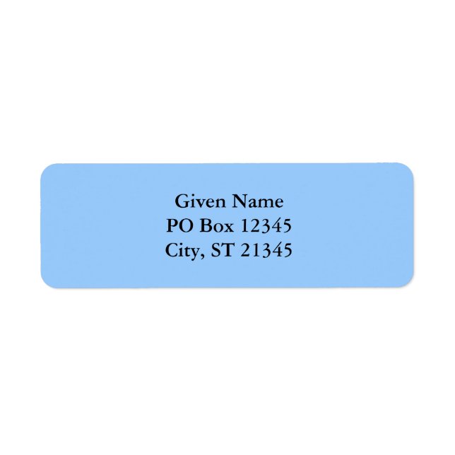 Etiqueta Azul claro (Frente)