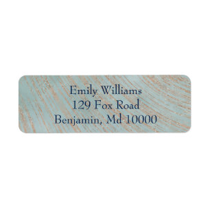 Etiqueta Azul clásico y cobre