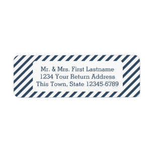 Etiqueta Azul de banda diagonal