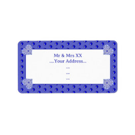 Etiqueta Azul de encaje cerámico de Grecia