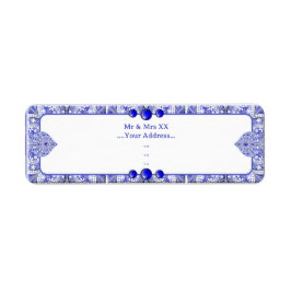 Etiqueta Azul de encaje cerámico de Grecia