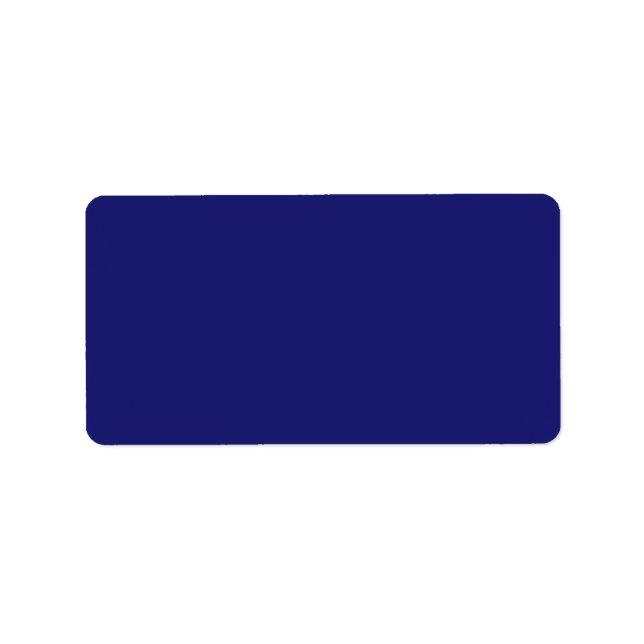 Etiqueta azul de medianoche (Frente)