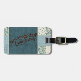 Etiqueta azul del equipaje de mano