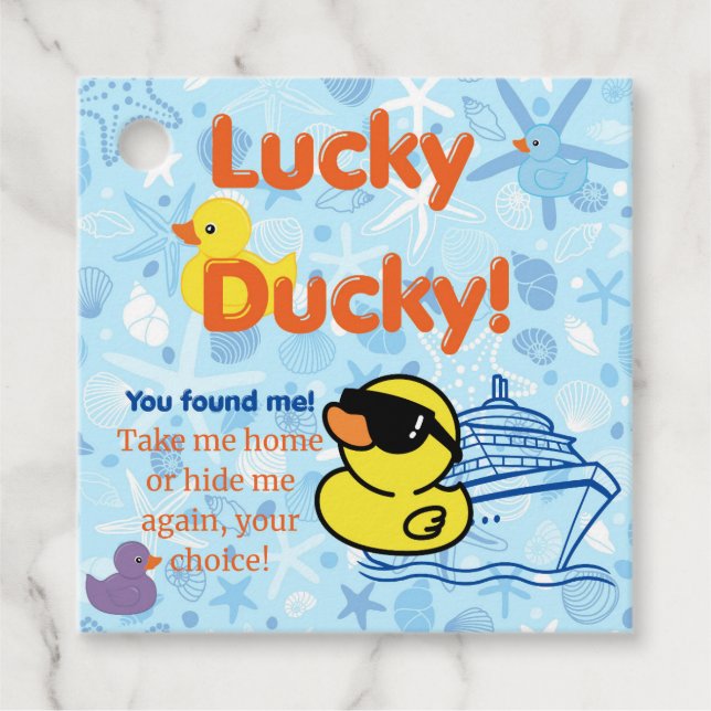 Etiqueta azul Duck Cruise (Anverso)