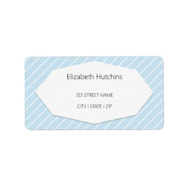 Etiqueta Azul geométrico moderno simple