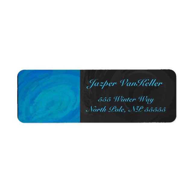 Etiqueta Azul oceánico (Frente)